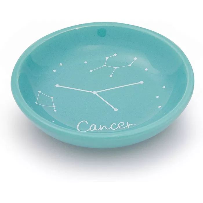 Zodaca Cancer Jewelry Tray,  Ceramic Zodiac Sign Trinket Dish (3.5 Inches) | Target