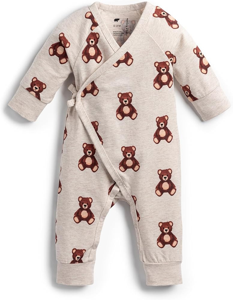 MONICA + ANDY baby-girls Organic Kimono Tie One-piece | Amazon (US)