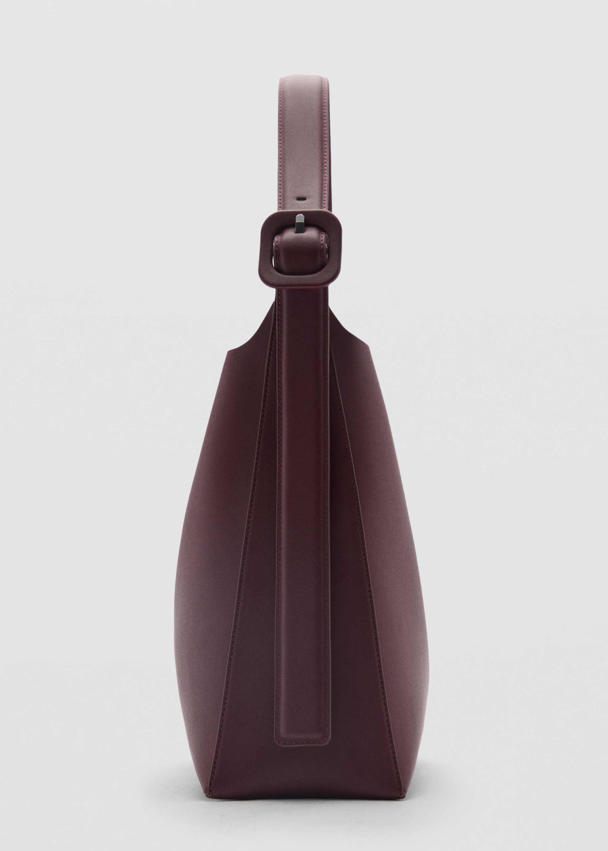 Shopper bag with buckle - Woman | MANGO USA | MANGO (US)