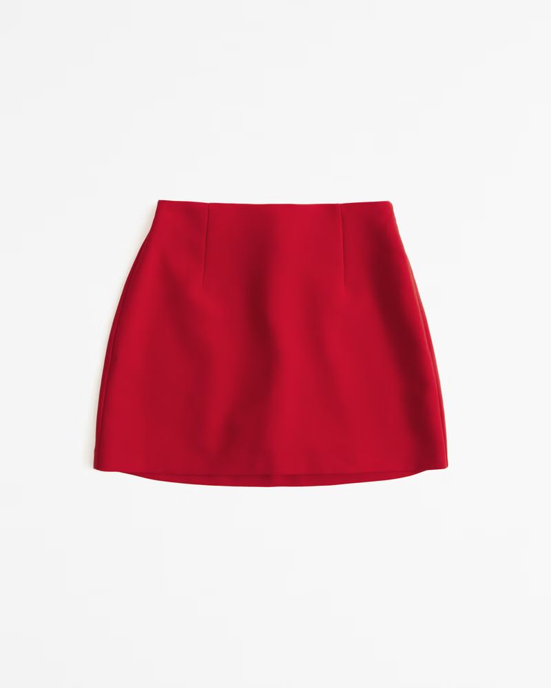 Women's Menswear Mini Skort | Women's Bottoms | Abercrombie.com | Abercrombie & Fitch (US)