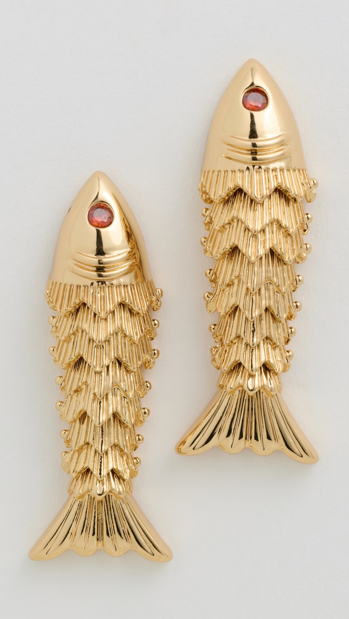 Madewell x Shopbop Fish Statement Stud Earrings | Shopbop