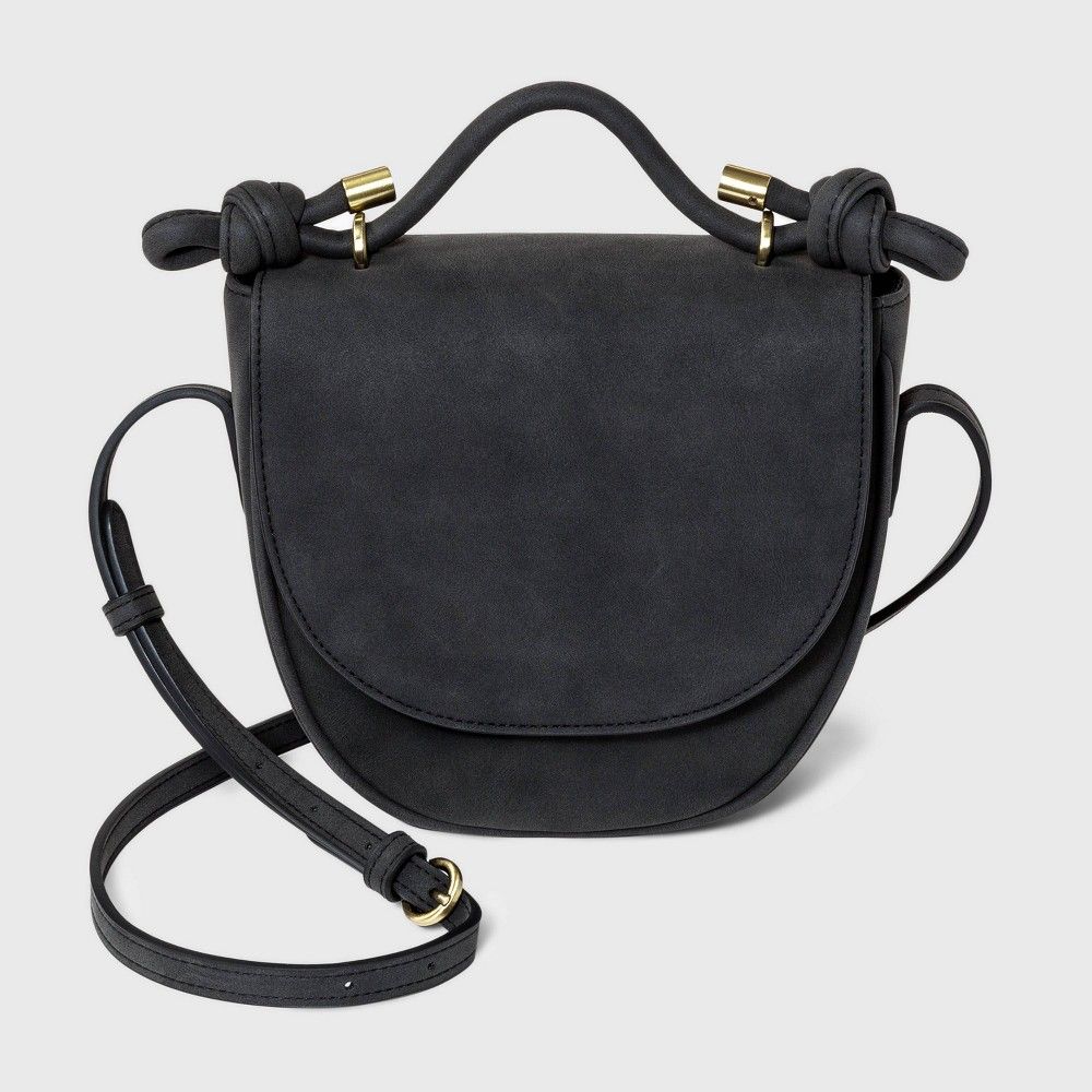 Knotted Saddle Crossbody Bag - Universal Thread Black | Target