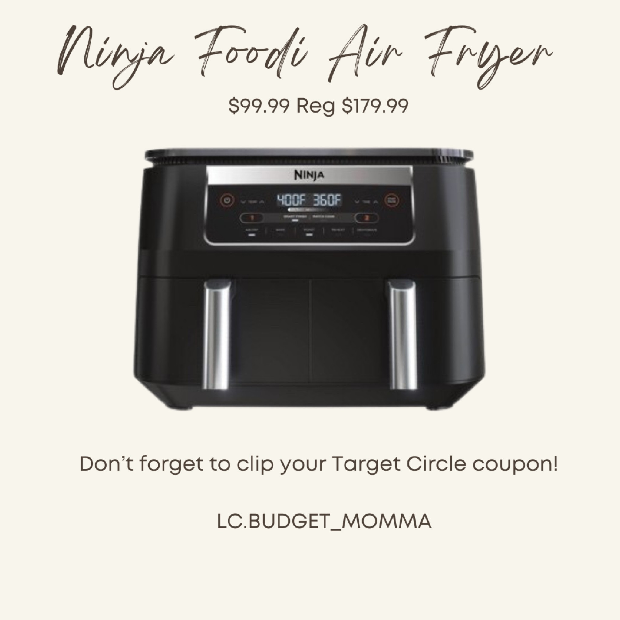 Target air shop fryer ninja