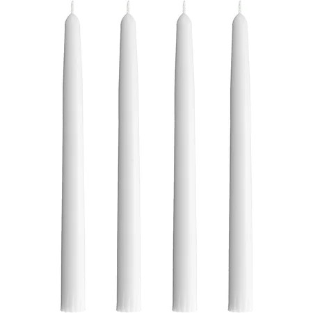 Taper Candles | Tapered Candlesticks - dripless 10 Inch unscented | White | 4 Pack | Walmart (US)