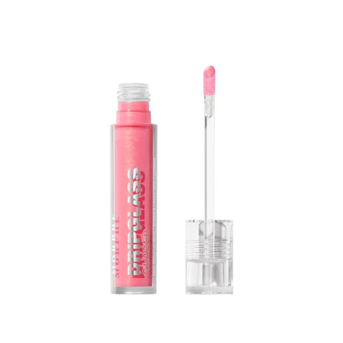 MORPHE Dripglass High Shine Lip Gloss - Semi-Sheer or Full Coverage Lip Color with Glass-Like Shine and Nonsticky Finish - Infused With Squalane & Vitamin E - Pink Mirror (0.13 Fl Oz) | Amazon (US)