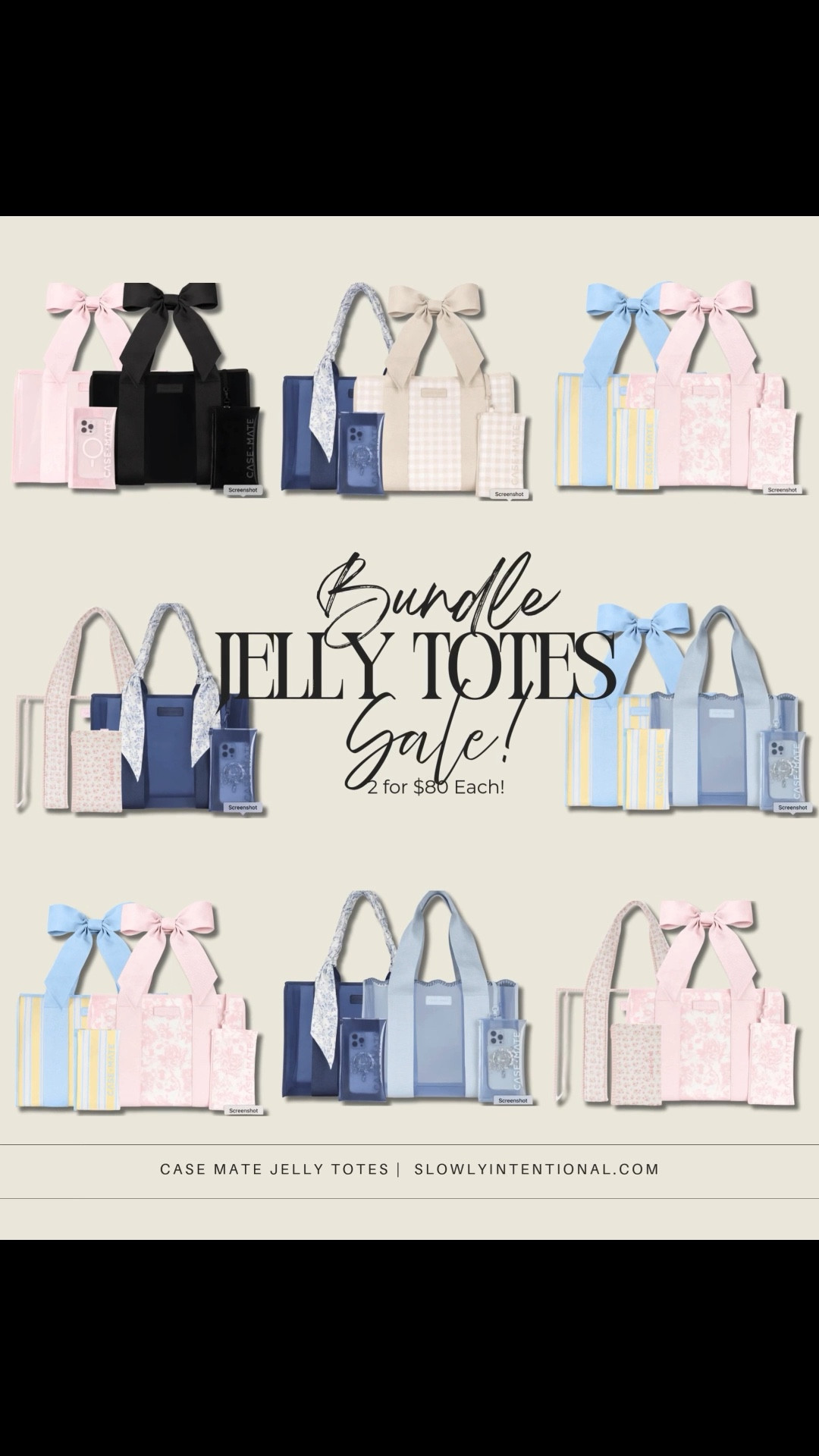 CaseMate jelly totes bundle $80 each when you get a duo. Makes the perfect field bag for my designer friends, craft bag for your crotcheting and needle pointor or gifts for your brides maids! Y’all can have matching bags at the bachelorette party and day of the wedding. Plus, they make a great carry-all at the beach for mom! Carry all tote bag, bridal gifts, craft bag, craft storage

#LTKmomlife #LTKWedding #LTKSaleAlert