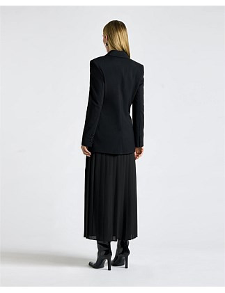 VISCOSE TWILL DOUBLE BREASTED JACKET | David Jones (Australia & New Zealand)