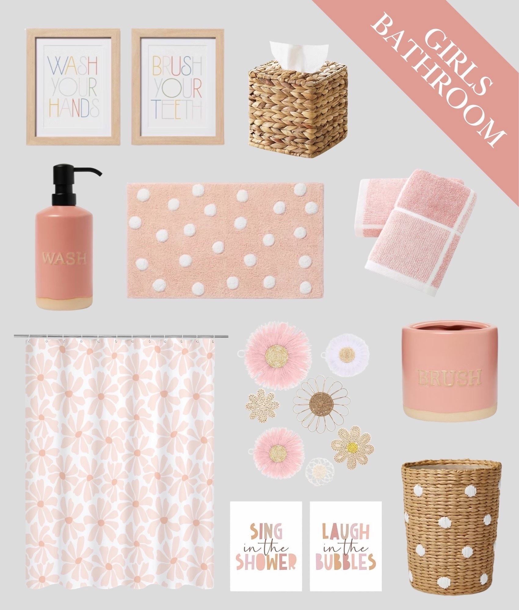 Pink Girls Bathroom Decor Mood Board

toddler girls bathroom, little girls bathroom decor finds, Amazon home, Target home finds, bathroom design, kids room, bathroom makeover, home decor, pink and rattan bathroom, preteen girl, pink bathroom ideas 

#bathroom #home #homedecor #kids

#LTKHome