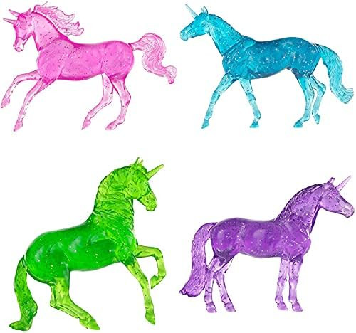 Breyer Horses Stablemates Clearware Glitter Unicorns Gift Set | 4 Horse Set | Horse Toy | Horse F... | Amazon (US)