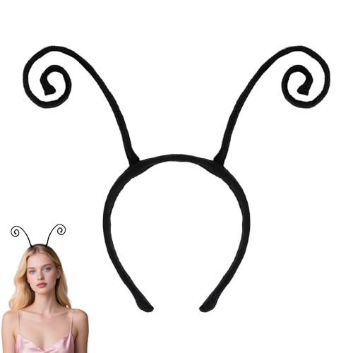 UlZDVUli Butterfly Antenna Headband, Black Ladybug Moth Bee Ant Antenna Headbands Hairband, Halloween Tiara Costume Hair Band Accessories for Kids Women Adults for Halloween Parties Cosplay Christmas | Amazon (US)