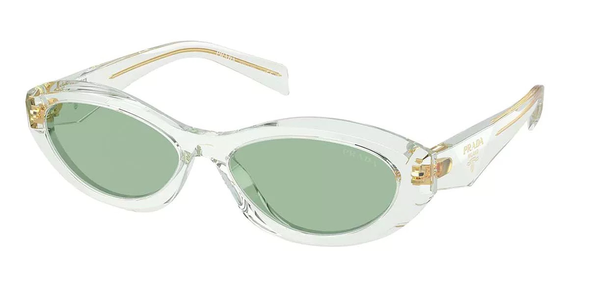Prada PR 26ZS 14R20E Women’s Sunglasses Green Size 55 | SmartBuyGlasses Global