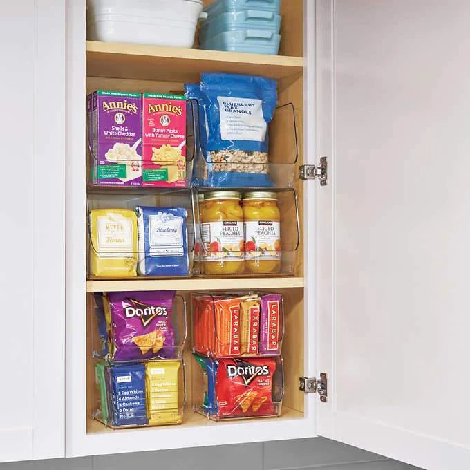 iDesign Stacking Open Front Pantry Bins, 8-piece Set | Walmart (US)