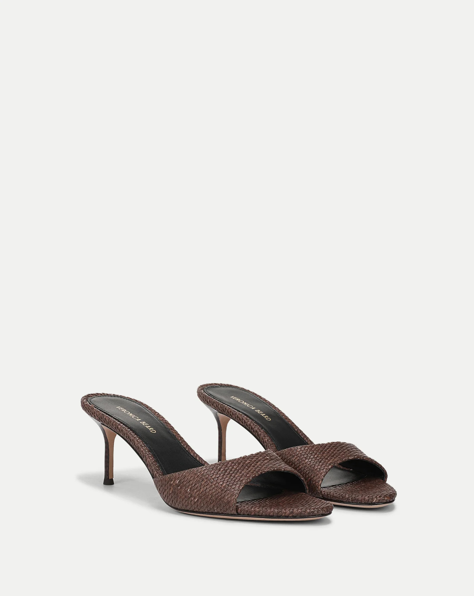 Tia Raffia Sandal in Brown Espresso | Veronica Beard | Veronica Beard