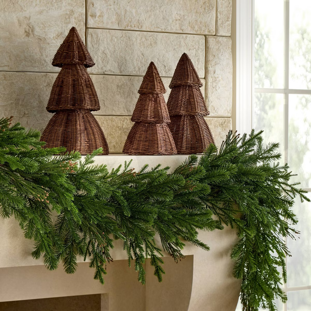 Scalloped Rattan Christmas Tree - Threshold™ designed with Studio McGee | Target