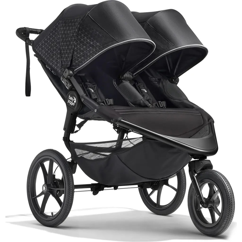 Baby Jogger Summit™ X3 Double Jogging Stroller in Midnight Black at Nordstrom | Nordstrom