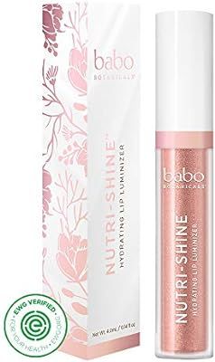 Babo Botanicals 70+% Organic Nutri-Shine Luminizer Vegan Lip Gloss, Brilliant Guava - 0.14 oz. | Amazon (US)
