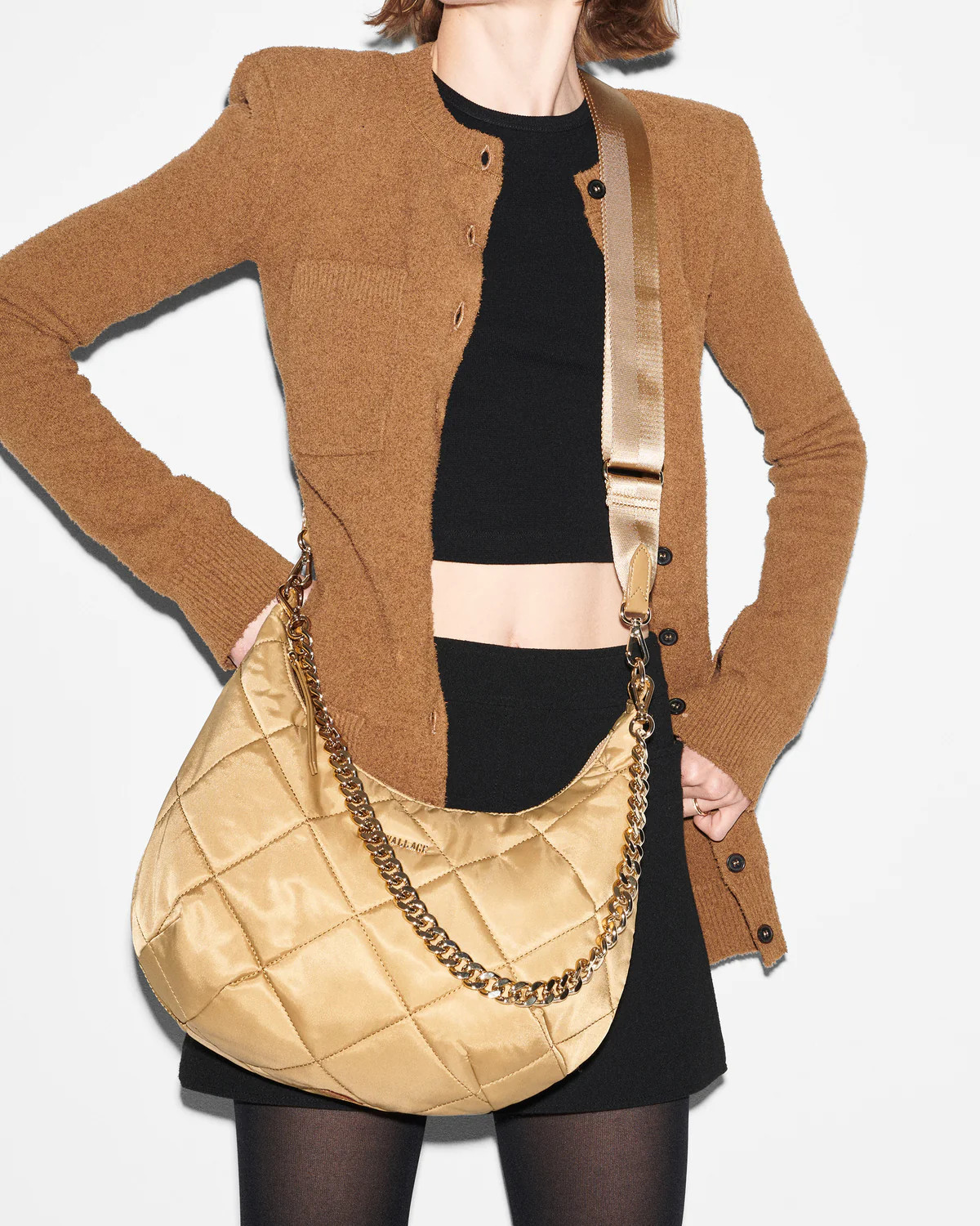 Camel Madison Shoulder Bag II | MZ Wallace