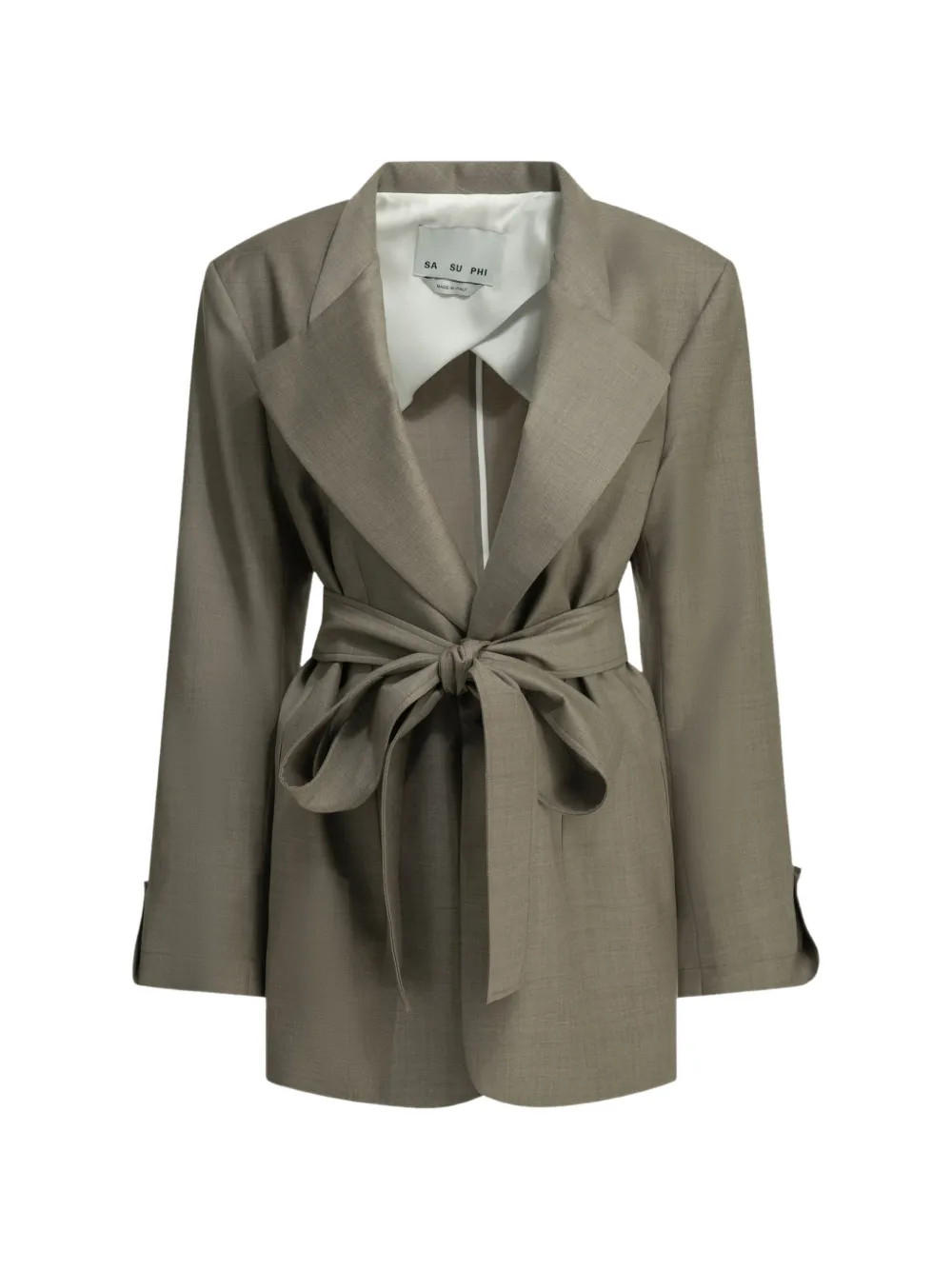 belted double-breasted coat | Farfetch Global