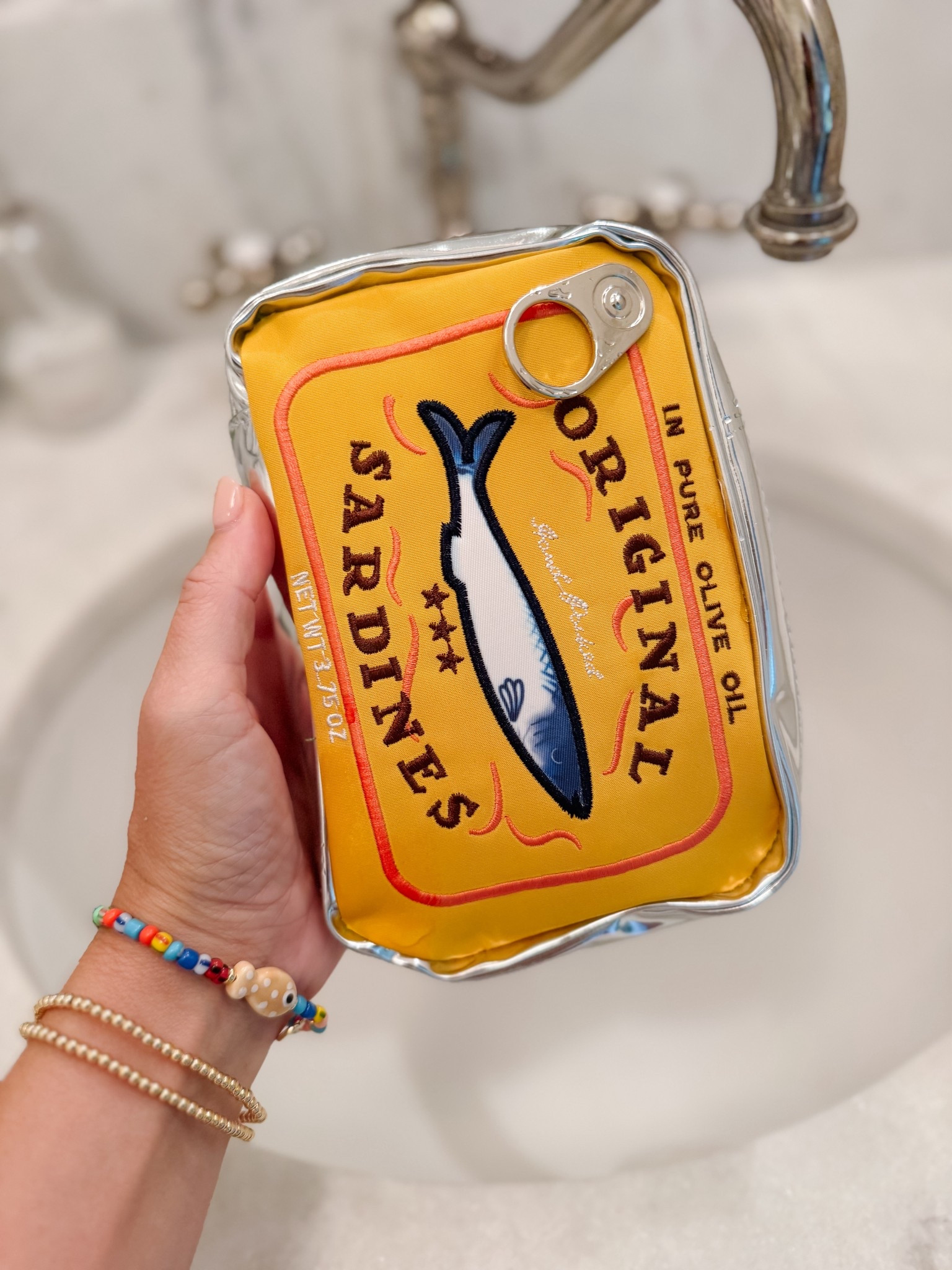 The cutest Amazon Sardines cosmetic pouch (or you could use it as a clutch) comes in several color  

#LTKBeauty #LTKSaleAlert #LTKStyleTip