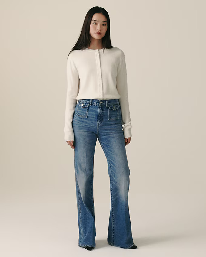 Vintage flare jean with flap pockets | J. Crew US