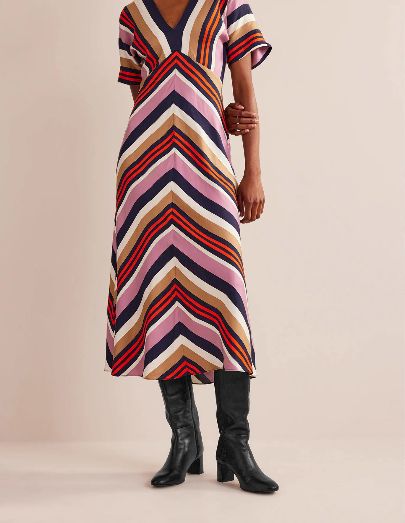 Block Heel Knee High Boots | Boden (US)