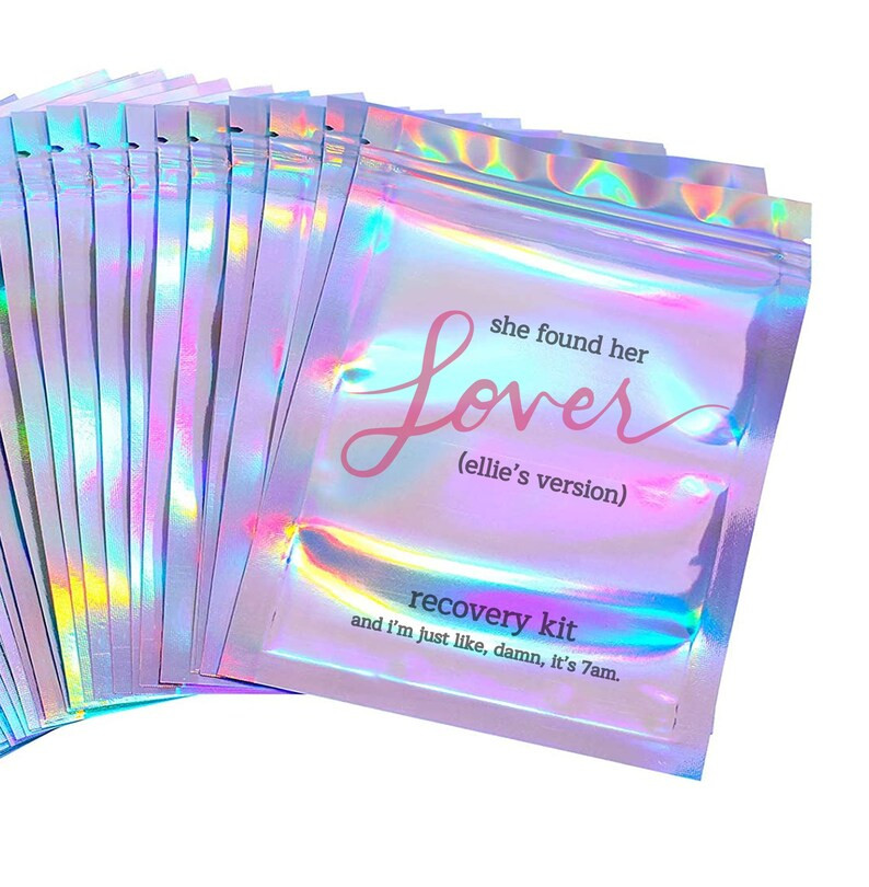 lover recovery kit she found her lover personalized bachelorette party hangover / recovery kit lo... | Etsy (US)