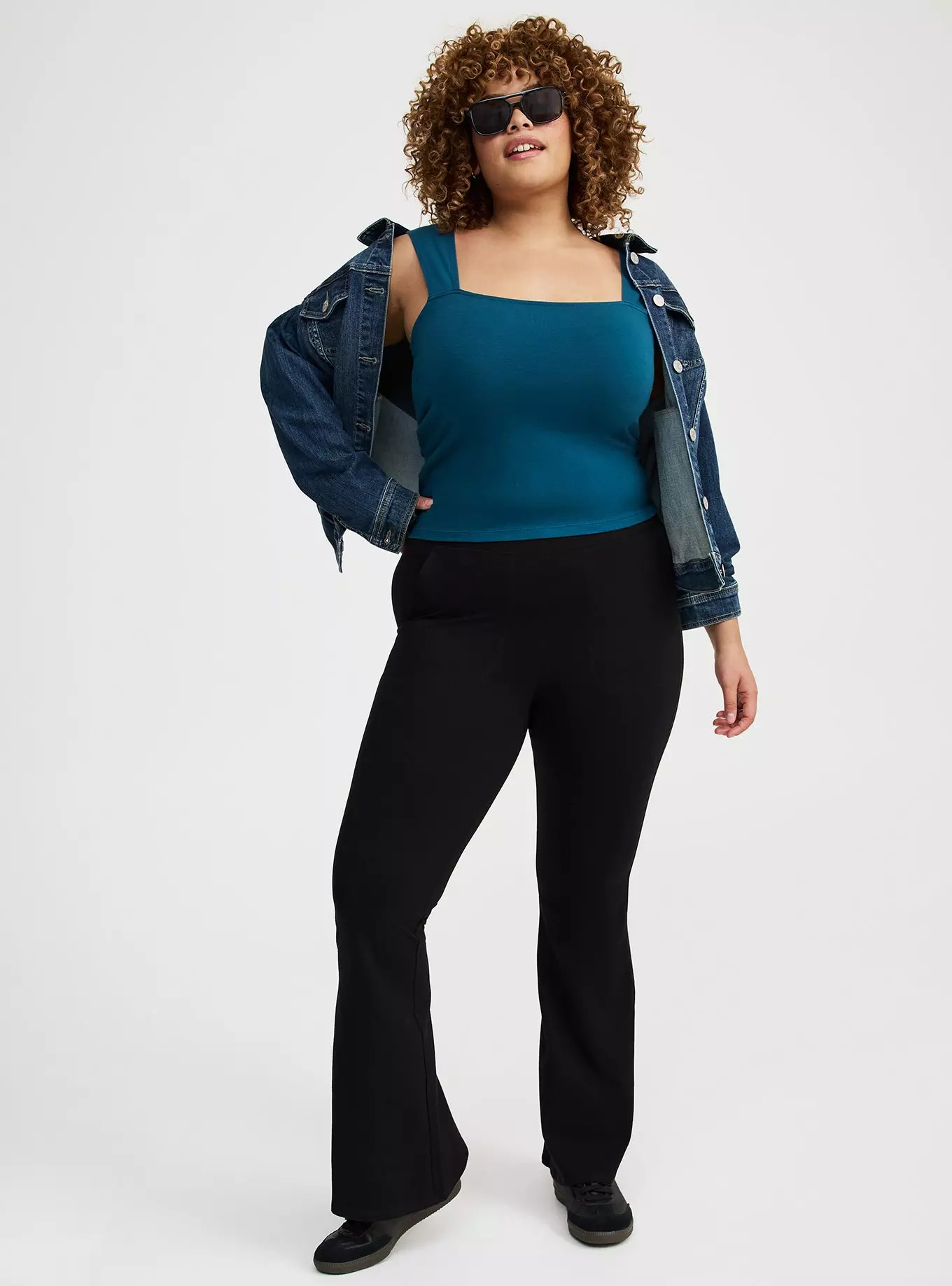 Full Length Signature Waist Flare Pocket Legging | Torrid (US & Canada)