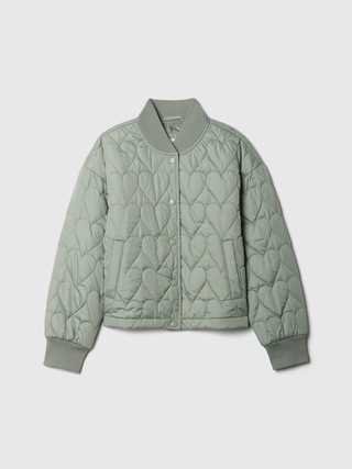 Kids Heart Quilted Jacket | Gap Factory