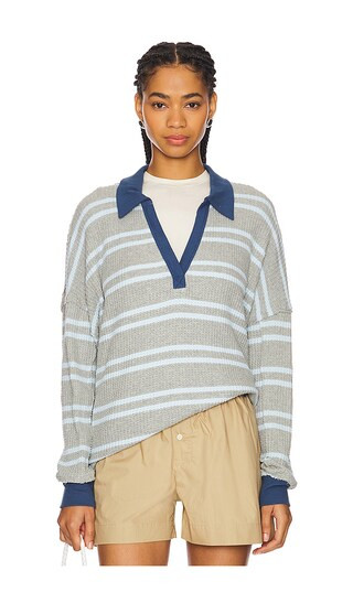 x We The Free Striped Travis Polo Tee | Revolve Clothing (Global)
