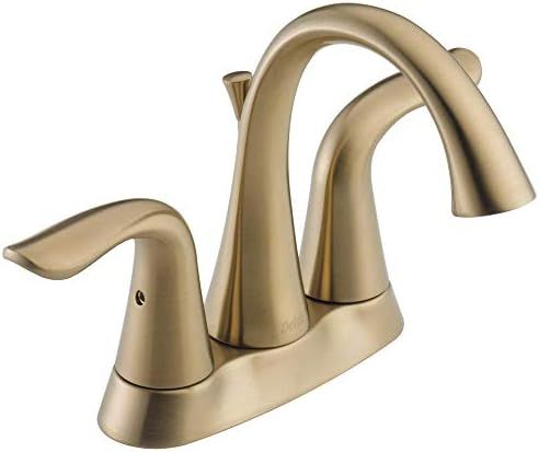 Delta Faucet Lahara Gold Bathroom Faucet, Centerset Bathroom Faucet, Diamond Seal Technology, Met... | Amazon (US)