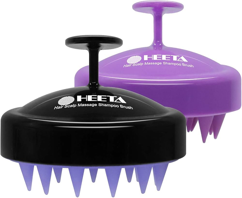 HEETA 2 Pack Hair Scalp Massager Shampoo Brush for Hair Growth, Hair Scalp Scrubber with Soft Sil... | Amazon (US)