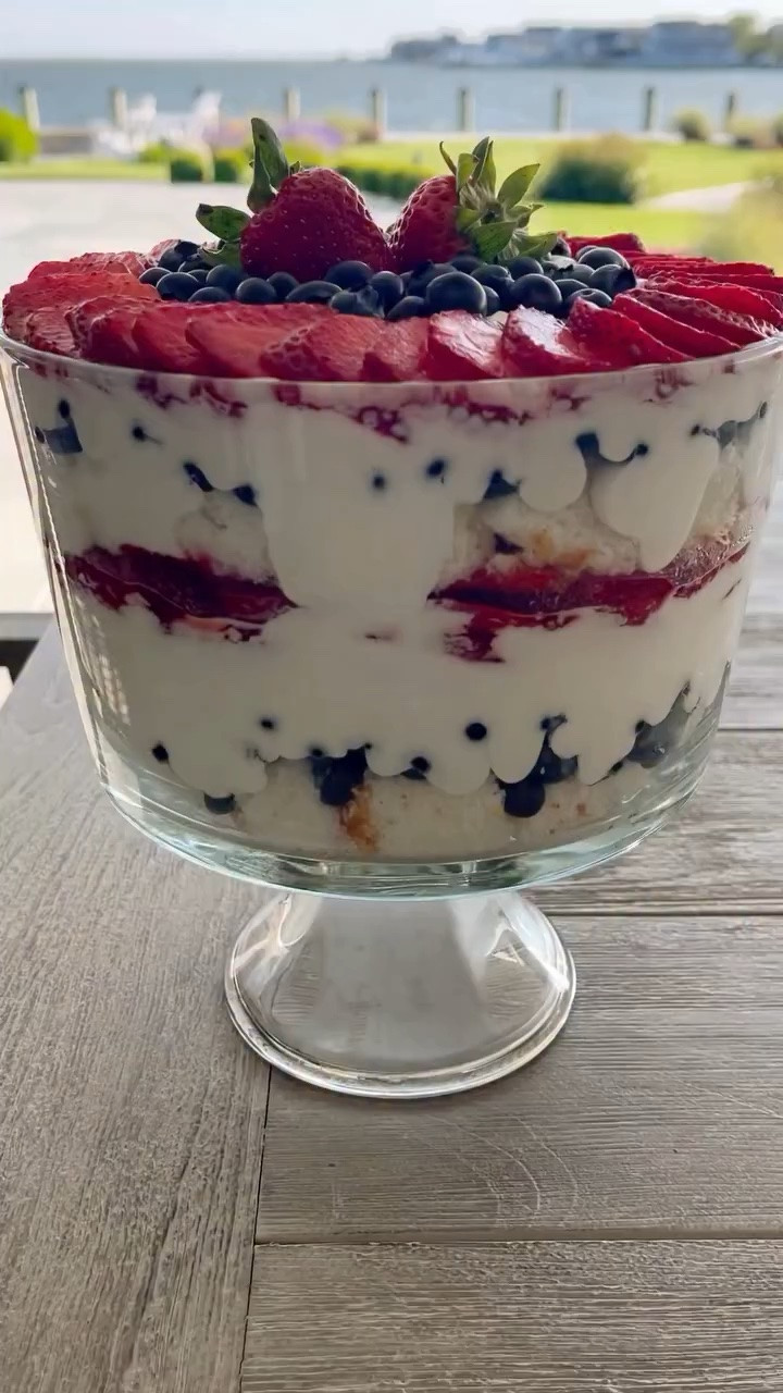 Red, White and Blueberry Trifle ❤️🤍💙The easiest dessert for Memorial Day weekend Light, creamy, loaded with berries, and always the first thing to disappear at summer parties.

✅ Perfect make-ahead summer dessert
✅ Fresh strawberries and blueberries
✅ Lightened up but still delicious
✅ Great for BBQs, cookouts and parties
✅ Feeds a crowd with minimal effort

This is one of those desserts I make every summer because it looks so festive but is secretly so easy to throw together. The combo of fresh berries and creamy layers never gets old.

https://www.skinnytaste.com/red-white-and-blueberry-trifle/

Follow @skinnytaste for more summer recipes and lighter desserts

#LTKSeasonal #LTKHome
