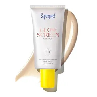 Supergoop! Glowscreen SPF 40 - Glowy Primer + Broad Spectrum Tinted Sunscreen - Helps Filter Blue... | Amazon (US)