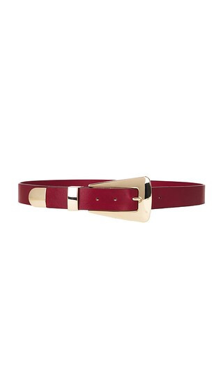 LAMARQUE Brooklyn Belt in Burgundy. - size XL | Revolve Clothing (Global)