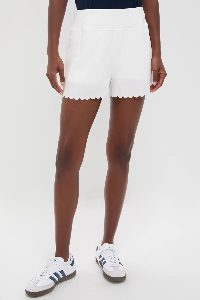 White Scallop Performance Jersey Marisa Short | Tuckernuck (US)