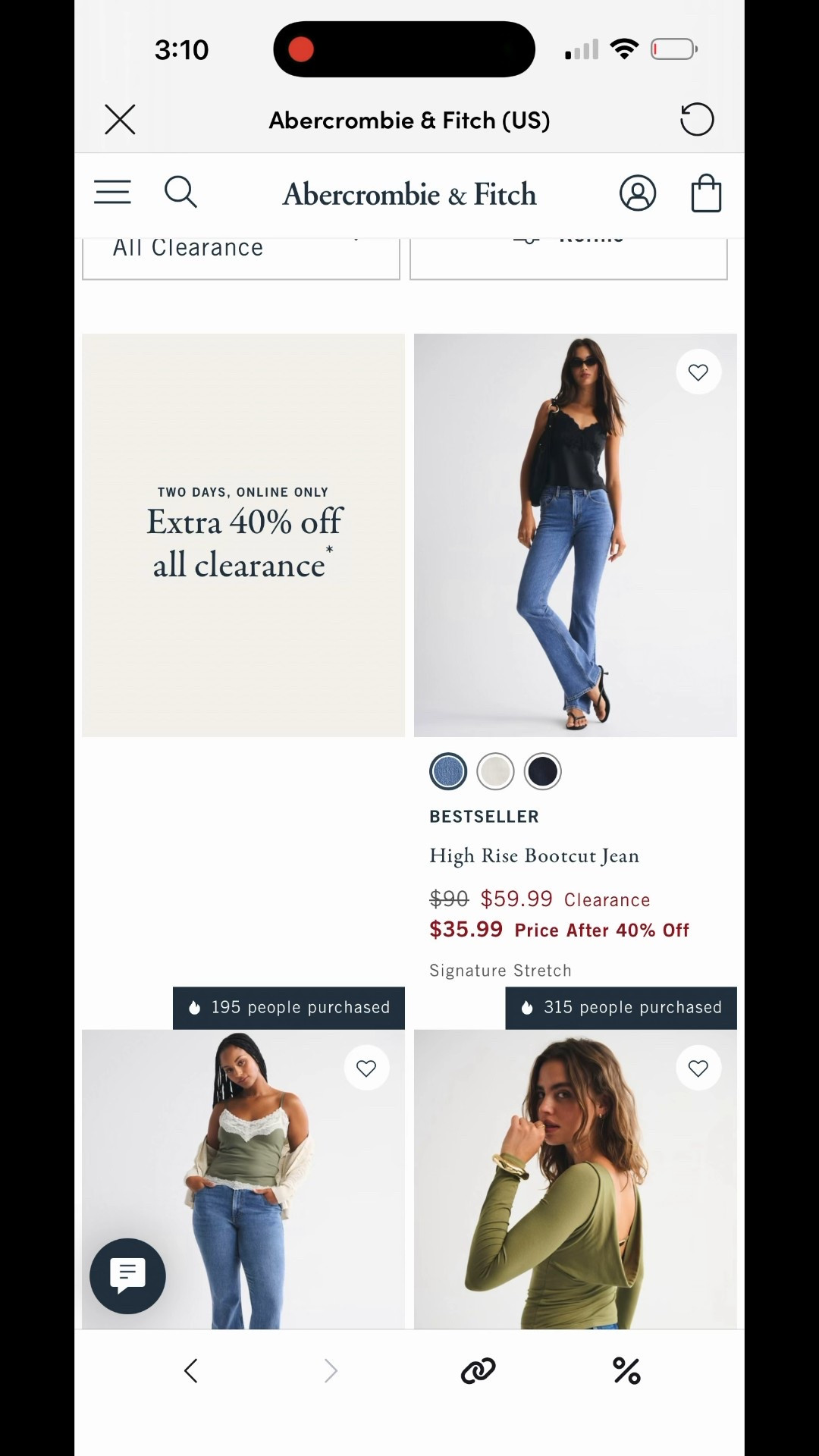 Abercrombie 2 day only 40% extra off clearance 

#LTKootd #LTKPetite #LTKSeasonal