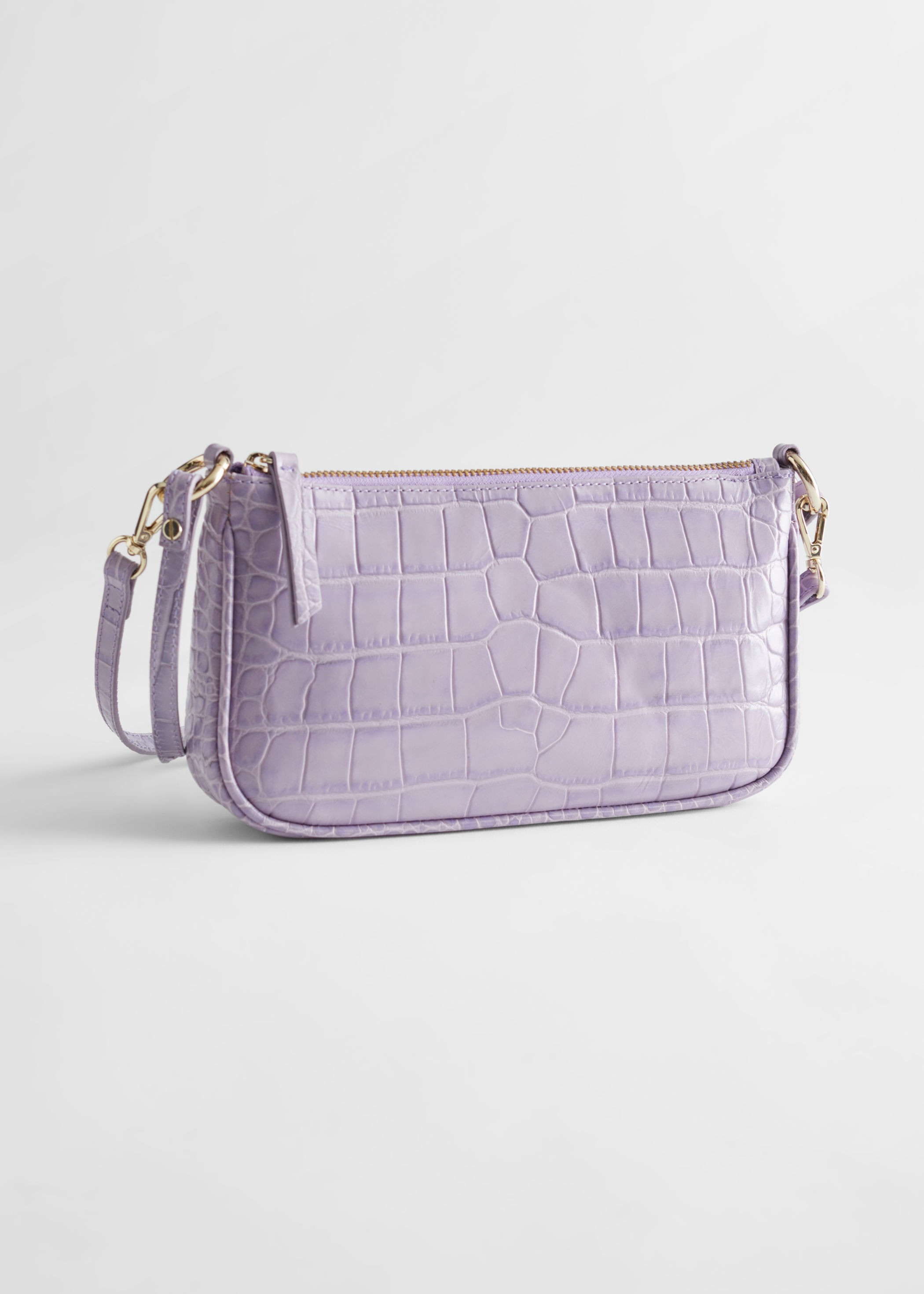 Croc Embossed Leather Shoulder Bag | & Other Stories (EU + UK)