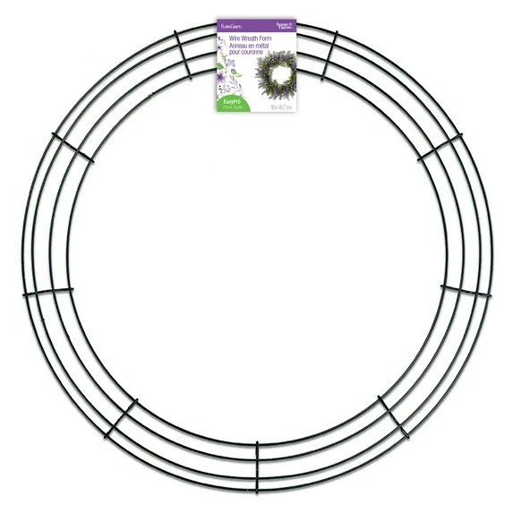 FloraCraft Wire Wreath Form 18 inch Green | Walmart (US)