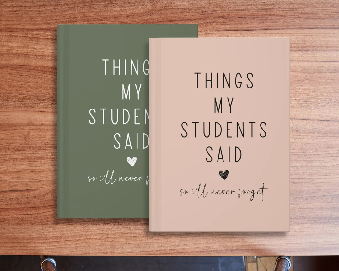 Teacher Journal, Thank You Gift for Teacher, End of Year Teacher Appreciation, Keepsake Journal, ... | Etsy (US)