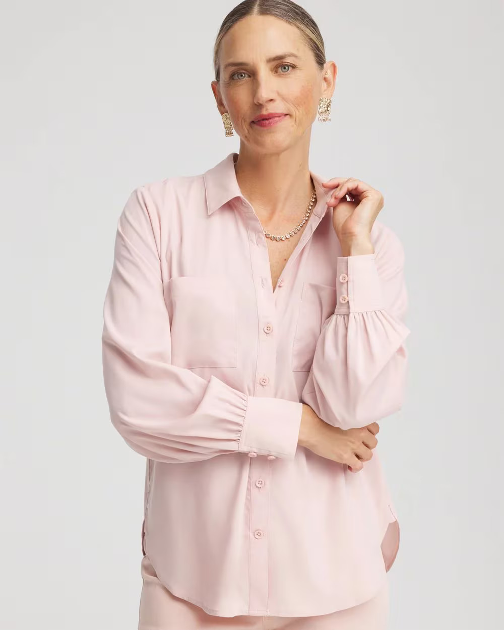 Classic-Fit Collared Shirt | Chico's