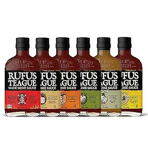 Rufus Teague - Variety BBQ Sauce Pack - Premium Barbecue Sauce - 6 Bottles | Amazon (US)