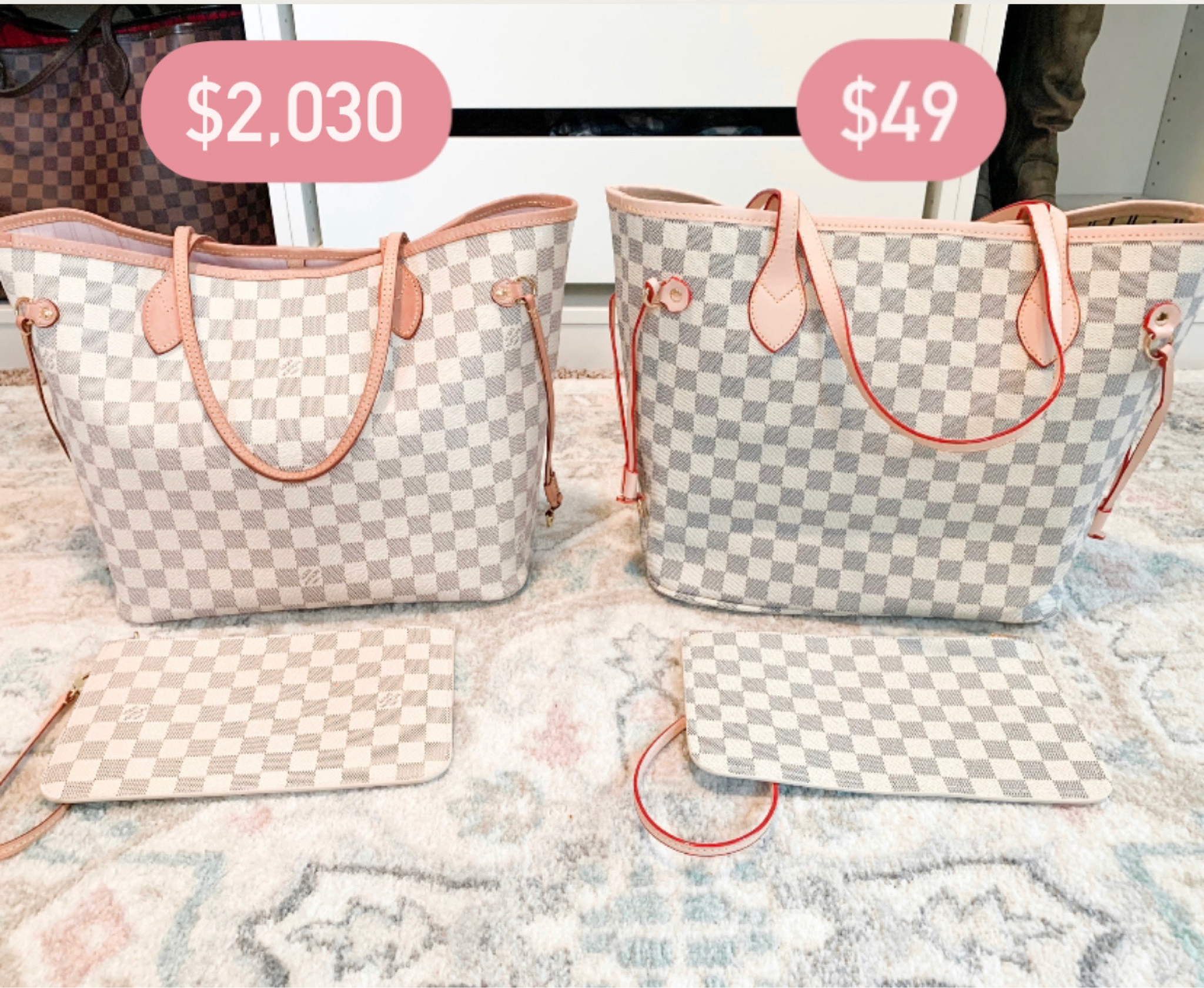 Look for less, designer inspired, tote bag, Walmart bag, Walmart fashion, lv dupe, lv bag, checkered tote bag

#LTKGiftGuide #LTKunder50 #LTKunder100

#LTKSeasonal #LTKitbag #LTKHoliday