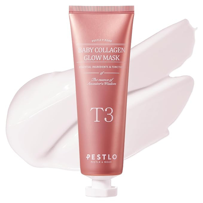 PESTLO Baby Collagen Glow Mask - Korean Peel Off Mask Skincare Infused with Reallagen/T3 Vegan Co... | Amazon (US)