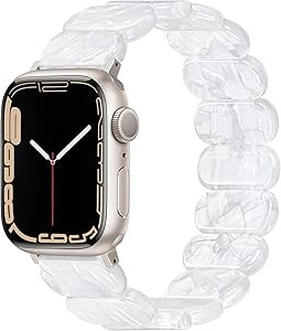 Adjustable Stretchy Band for Apple Watch Bands for Women 42mm(Series 10) 41mm 40mm 38mm 46mm 45mm... | Amazon (US)