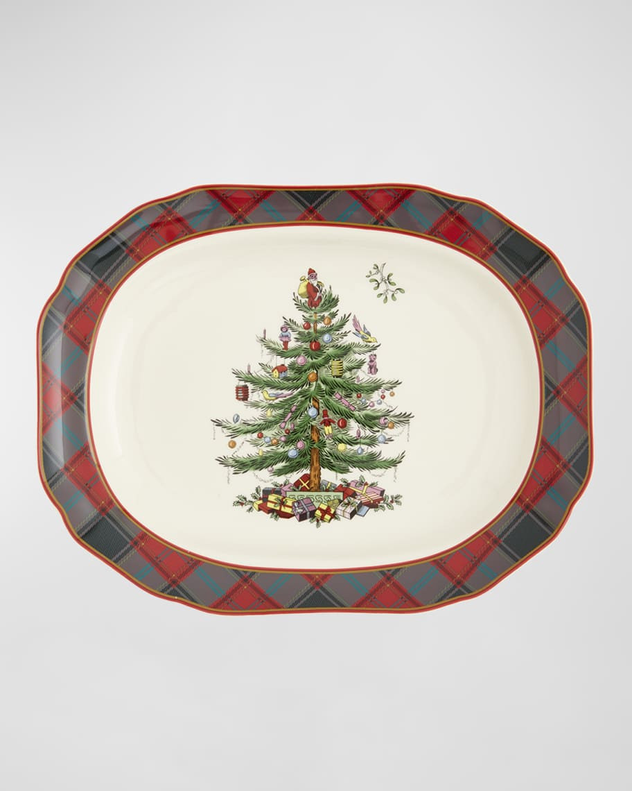 Tartan Rectangular Platter | Neiman Marcus