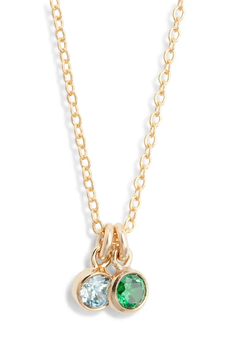 Set & Stones Multi Birthstone Charm Necklace | Nordstrom | Nordstrom