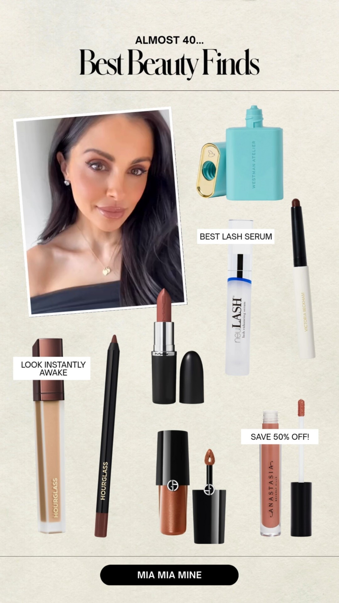 Best makeup products in your late 30s and early 40s
Westman atelier bronzing drops
Neulash lash serum
MAC lipstick in modesty
Hourglass lip liner in tempt 3
Armani liquid eyeshadows in burnt sienna chrome and cashew
Anastasia lip gloss on sale
Hourglass concealer

#LTKOver40 #LTKBeauty #LTKgrwm