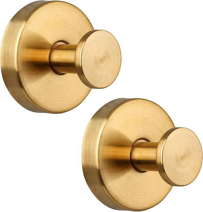 Suction Cup Hooks for Shower, Towel Hooks for Bathroom Kitchen Glass Mirror Tile, Stainless Steel... | Amazon (US)