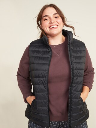 Narrow-Channel Nylon Plus-Size Puffer Vest | Old Navy (US)