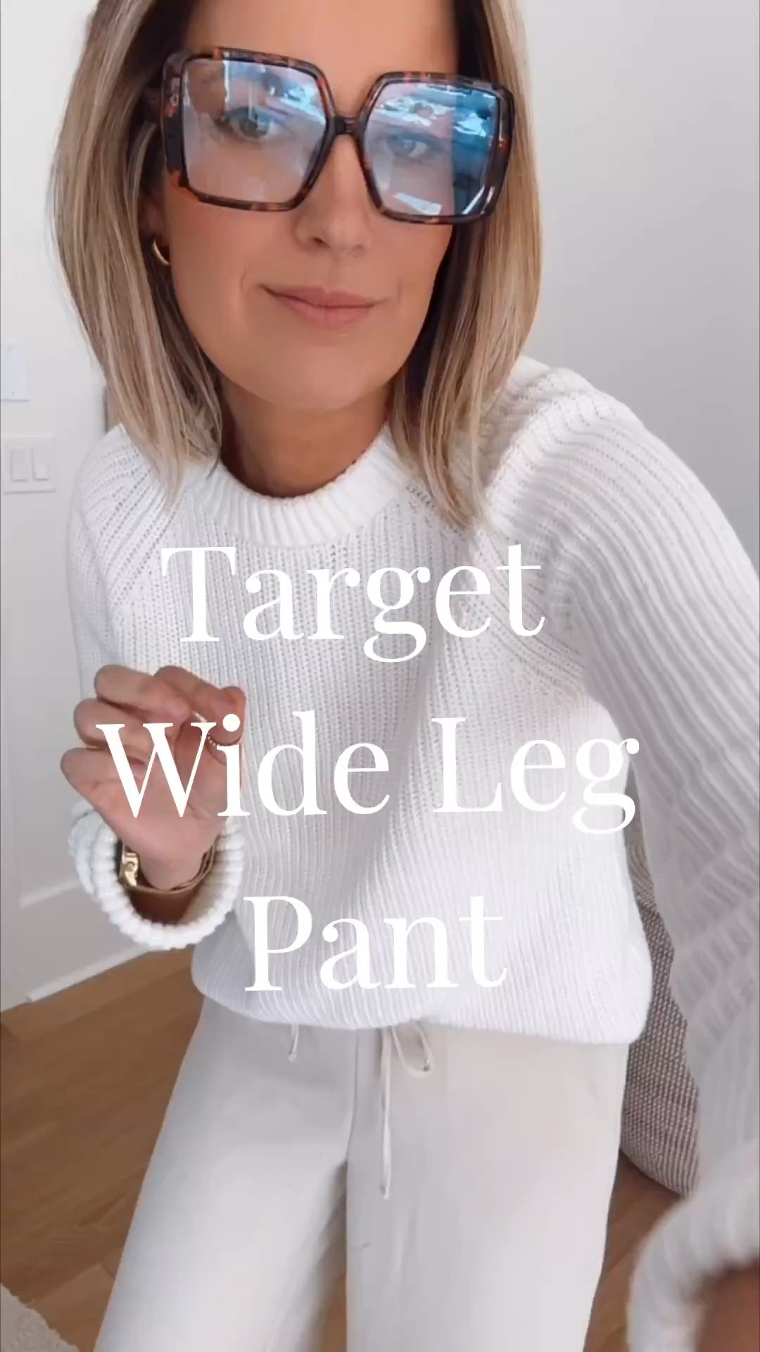 Wearing small in the wide leg pants and sweater. These target pants would be great for travel.  I am 5’11” for reference.  

#LTKTravel #LTKOver40 #LTKTall